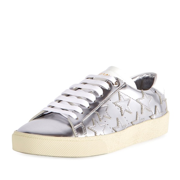Silver ysl sneakers Clearance